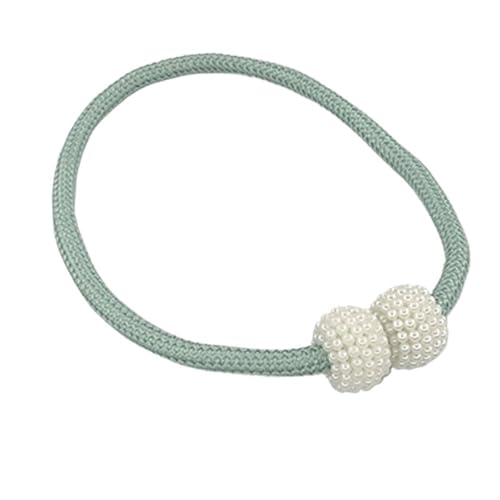 DYYEUAVT 2PCS Perle Magnetische Vorhang Clip Vorhang Halter Raffhalter Schnalle Clips Hängende Kugel Schnalle Raffhalter Vorhang Dekor Zubehör(Green) von DYYEUAVT