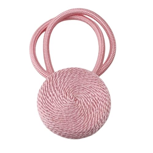DYYEUAVT 2Pc Vorhang Raffhalter Magnet Vorhänge Zubehör Magnetische Vorhang Halter Schnallen Seil Vorhang Cilp Strap(Pink) von DYYEUAVT