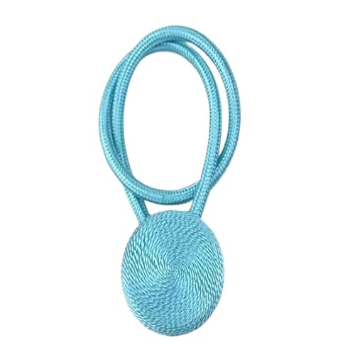 DYYEUAVT 2Pc Vorhang Raffhalter Magnet Vorhänge Zubehör Magnetische Vorhang Halter Schnallen Seil Vorhang Cilp Strap(Sky Blue) von DYYEUAVT