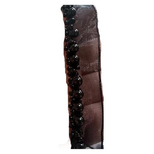 DYYEUAVT 90 cm mehrfarbige Perlen-Spitzenbesatz, umwickelt mit Perlenseil, handgefertigt, DIY-Stirnband mit Perlen, Haar-Accessoires-Material(Color 02) von DYYEUAVT