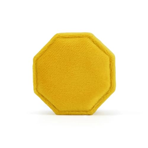 DYYEUAVT Achteckige Schmuckschatulle mit DREI Schlitzen, Aufbewahrungskoffer for Doppelringe, Ehering-Display for Damen, Ohrringe, Paket(Color 22,Double Ring Box) von DYYEUAVT