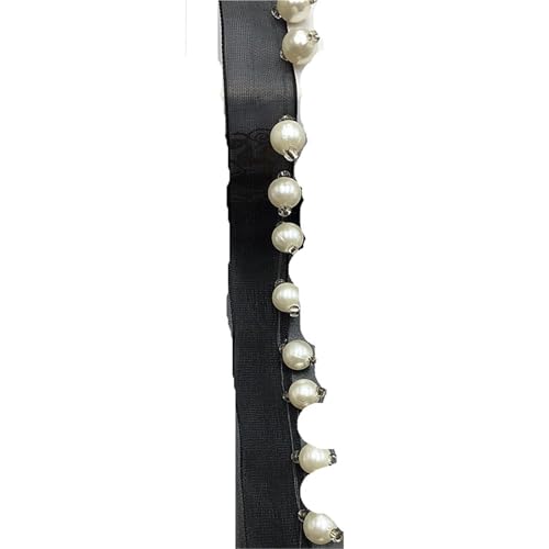 DYYEUAVT Handgemachter Spitzenbesatz aus Perlen mit Netzband und Spitzenbesatz aus hohlen Perlen for Hochzeitskleider, Kleidung, DIY-Dekorationszubehör(Color-E) von DYYEUAVT
