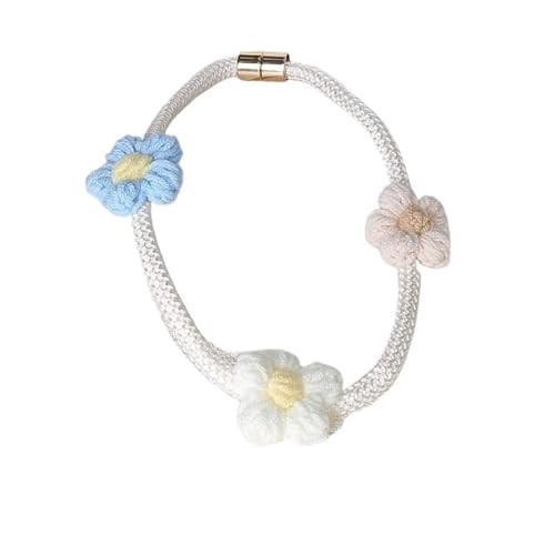 DYYEUAVT Kleine Vorhang-Zurrgurte mit frischen Blumen, stanzfreie Wohnkultur, Vorhang-Raffhalter, magnetische Schnalle, Vorhangseilhalter, Schnallen(Style 01) von DYYEUAVT