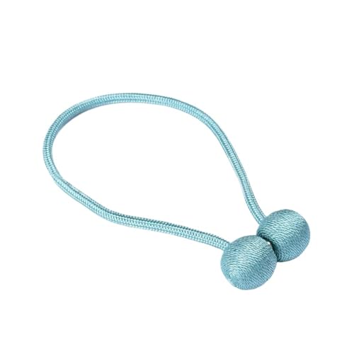 DYYEUAVT Kopfhörer Perle Vorhang Bindung Magnet Magnetische Saug Vorhang Schnalle Montage Perforierte Kuh String Vorhang Bindung Seil(Sky Blue,2PCS) von DYYEUAVT