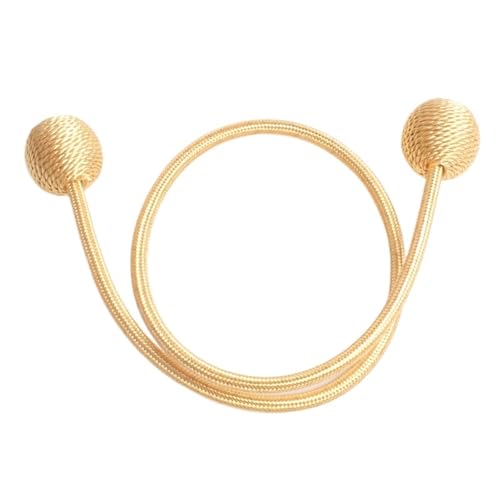 DYYEUAVT Kopfhörer Perle Vorhang Bindung Magnet Magnetische Saug Vorhang Schnalle Montage Perforierte Kuh String Vorhang Bindung Seil(Yellow,2PCS) von DYYEUAVT