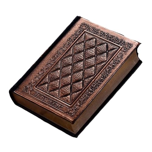 DYYEUAVT Lederbezug Vintage Tagebuch Notizbuch Student Hardcover Skizzenbuch Notizbuch Notizblock Reisetagebuch Tagebuch Schreibhefte(Bronze) von DYYEUAVT