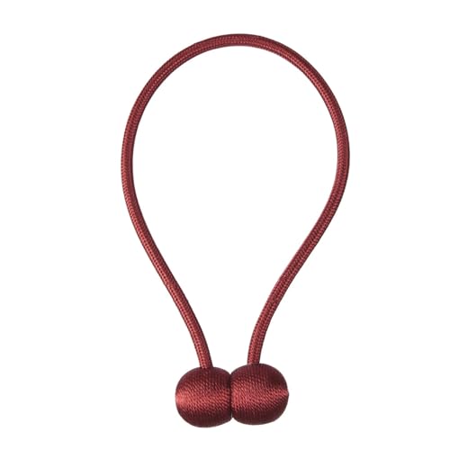 DYYEUAVT Magnetische Perlenkugel-Vorhang-Raffhalter, Raffhalter, Schnallen-Clips, Zubehör for Gardinenstangen, Accessoires(Red) von DYYEUAVT