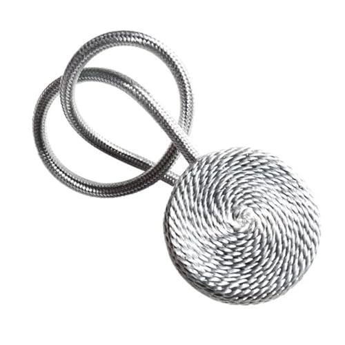 DYYEUAVT Magnetische Perlenkugel-Vorhangschnallen, Vorhang-Raffhalter, Schnallenclips, Vorhangstangen, dekorative Wohnaccessoires(Gray) von DYYEUAVT