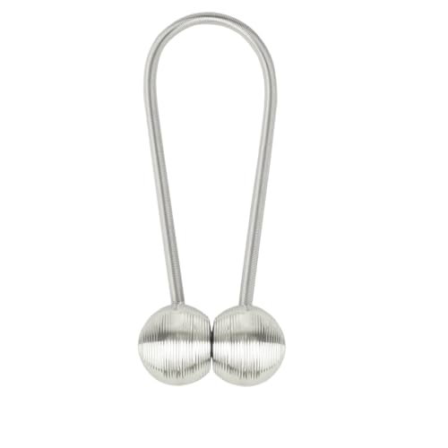 DYYEUAVT Magnetische Vorhang Raffhalter Clip Vorhänge Schnalle Halter Dekorative Hause Polyester Vorhänge Zubehör(12156ASilver,1 Piece) von DYYEUAVT