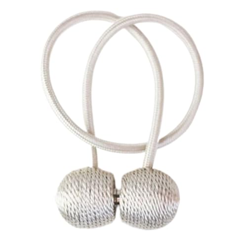 DYYEUAVT Magnetische Vorhang Raffhalter Clip Vorhänge Schnalle Halter Dekorative Hause Polyester Vorhänge Zubehör(12156Beige,1 Piece) von DYYEUAVT