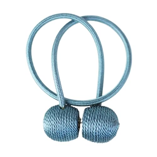 DYYEUAVT Magnetische Vorhang Raffhalter Clip Vorhänge Schnalle Halter Dekorative Hause Polyester Vorhänge Zubehör(12156Blue,2 Pieces) von DYYEUAVT