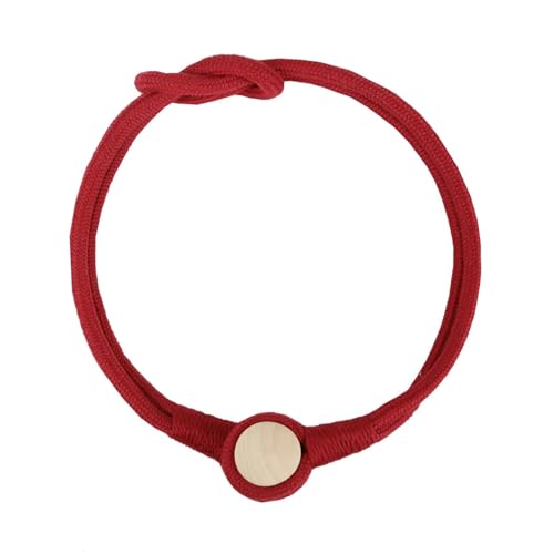 DYYEUAVT Magnetischer Vorhang-Raffhalter, handgewebte Baumwollvorhänge, Halter, Raffhalter, Seilschnalle, Heimdekorateure, Zubehör(Red,1pc) von DYYEUAVT