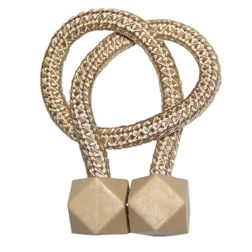 DYYEUAVT Magnetischer Vorhangschnallenhalter, Vorhang-Raffhalter for Aufhängen, facettenreiche Kugelschnalle, Raffhalter, Vorhanggurte, Heimdekoration(Dark beige,1pc) von DYYEUAVT