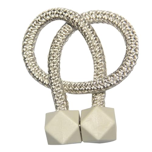 DYYEUAVT Magnetischer Vorhangschnallenhalter, Vorhang-Raffhalter for Aufhängen, facettenreiche Kugelschnalle, Raffhalter, Vorhanggurte, Heimdekoration(Light Beige,1pc) von DYYEUAVT