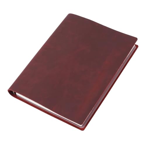 DYYEUAVT Nachfüllbare Notizbücher aus Leder im B5-Format mit 9-Loch-Binder, große Notizblöcke aus weichem Leder, Tagebuch, handgefertigtes Skizzenbuch, Planer(Color 05) von DYYEUAVT