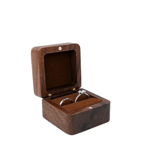 DYYEUAVT Schmuckschatulle, Hochzeitsring-Box, Ohrring-Ringe, Organizer-Box, Paket-Etui, tragbarer Schmuck-Organizer(Color03) von DYYEUAVT