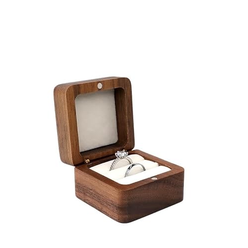 DYYEUAVT Schmuckschatulle, Hochzeitsring-Box, Ohrring-Ringe, Organizer-Box, Paket-Etui, tragbarer Schmuck-Organizer(Color05) von DYYEUAVT