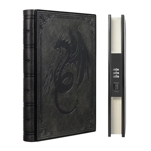 DYYEUAVT Seitenschloss Verdickte Papiere Codebuch Tagebücher Notizbuch Journal Bronzing Geprägte Notizen Passwortbuch Notizblock mit Schloss Tagebuch A5(Style 08) von DYYEUAVT