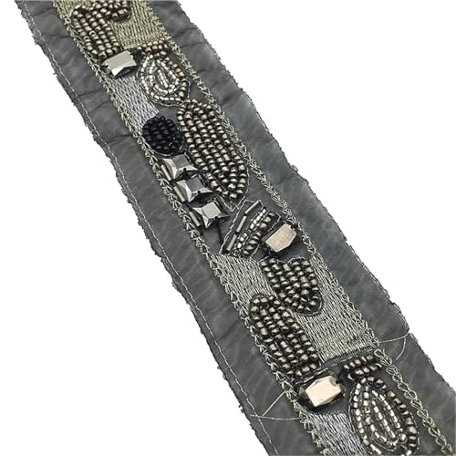 DYYEUAVT Silber Metall Stickgarn Perlen Spitzenbesatz Handgemachte Kleidung Accessoires Hemdkragen Dekoration DIY Zubehör DYYEUAVT Silber Metall Stickgarn Perlen Spitzenbesatz Handgemachte Kleidung Accessoires Hemdkragen Dekoration DIY Zubehör von DYYEUAVT