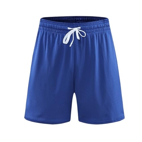 DYYEUAVT Sport-Shorts for Herren, Netzstoff, atmungsaktiv, schnelltrocknend, for Outdoor, Laufen, Training, Basketball, Fitness, Casual Shorts for Herren(DEEP Blue,XL) von DYYEUAVT