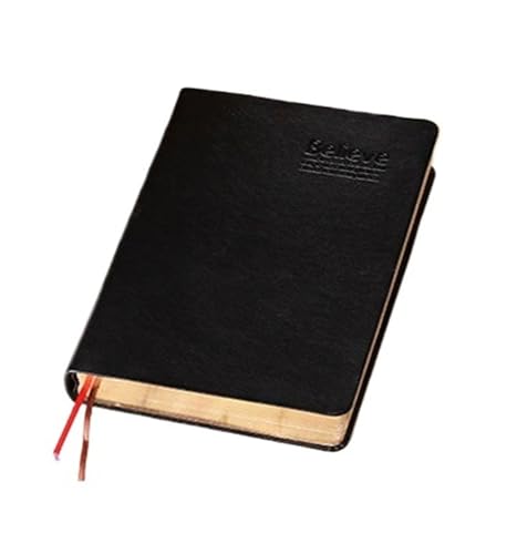 DYYEUAVT Vintage Dickes Leder Bibel Notebook Blank Tagebuch Buch Retro Zakka Papier Zeitschriften Agenda Planer Notizblock Schreibwaren(Gold) von DYYEUAVT