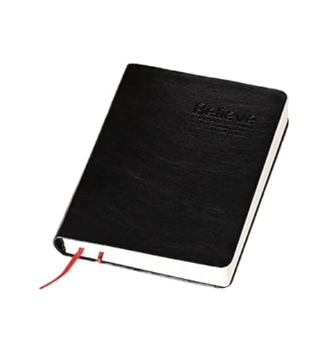 DYYEUAVT Vintage Dickes Leder Bibel Notebook Blank Tagebuch Buch Retro Zakka Papier Zeitschriften Agenda Planer Notizblock Schreibwaren(White) von DYYEUAVT