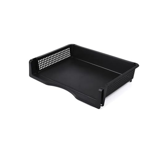 Dateibox Desktop A4 Dokumenten-Organizer Stapelbar Laminierte Kunststoffpapiere Rack Ablagefach for Home Office(Black-337x240x70mm) von DYYEUAVT