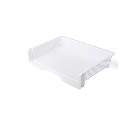 Dateibox Desktop A4 Dokumenten-Organizer Stapelbar Laminierte Kunststoffpapiere Rack Ablagefach for Home Office(White-337x240x70mm) von DYYEUAVT