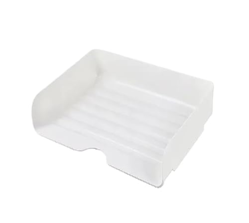 Einfacher Stil, vielseitig verwendbar, stabile Aufbewahrungsbox, Desktop-Datei-Organizer, stapelbares Tablett, A4-Papierregal, Schreibwaren-Bücherregal(White) von DYYEUAVT
