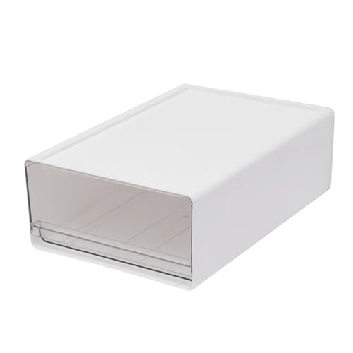 Transparente Schubladen-Aufbewahrungsbox, stapelbarer Organizer for Schreibtisch, Home Office, Aktenschrank, platzsparend(S) von DYYEUAVT