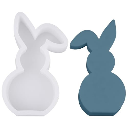 3D Silikonform Ostern Kaninchen Kerzen Gießformen,DIY Kaninchen Kerzenform für Kerzenherstellung Silikonformen Gießformen,Ostern Kaninchen Silikonform,Kaninchen Kuchenform (03) von DZAY