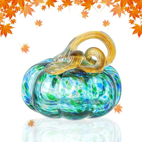 Herbstdeko Tischdeko Glas Kürbis,Herbst Dekoration Kürbisfigur für Herbsternte Dekor,8cm Glas Kürbis Sammelfiguren Tischakzent für Tischdeko,Erntedankfest Thanksgiving Halloween Dekoration (Blau) Herbstdeko Tischdeko Glas Kürbis,Herbst Dekoration Kürbisfigur für Herbsternte Dekor,8cm Glas Kürbis Sammelfiguren Tischakzent für Tischdeko,Erntedankfest Thanksgiving Halloween Dekoration (Blau) von DZAY