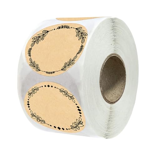 500 PCS Klebstoff Brauner Rundaufkleber Zum Schreiben Von Organisieren Und Kennzeichnungen Mit Kranz Designs Canning Jar Etiketten 500 PCS Klebstoff Brauner Rundaufkleber Zum Schreiben Von Organisieren Und Kennzeichnungen Mit Kranz Designs Canning Jar Etiketten von DZHCBNE