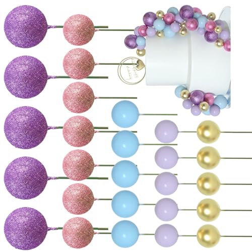 50pieces Round Cupcake Toppers Cake Decoration Set Cake Picks Hochzeitstortezubehör Für Partyfeierlichkeiten Geeignet 50pieces Round Cupcake Toppers Cake Decoration Set Cake Picks Hochzeitstortezubehör Für Partyfeierlichkeiten Geeignet von DZHCBNE
