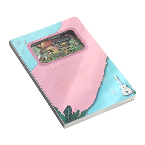 DZHCBNE Katzen Musikkonzert Notizbuch Zum Schreiben Von Zeichnungen 120 Seiten Gridded Notebook Journal Sketchbook Für Studentenkind von DZHCBNE
