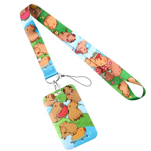 Schöner Halsriemenabzeichenkartenhalter Mit Gurt Capybaras Lanyard Mit Schlüsselbund Für Frauen Lehrer Krankenschwester Doktor Student Student Schöner Halsriemenabzeichenkartenhalter Mit Gurt Capybaras Lanyard Mit Schlüsselbund Für Frauen Lehrer Krankenschwester Doktor Student Student von DZHCBNE
