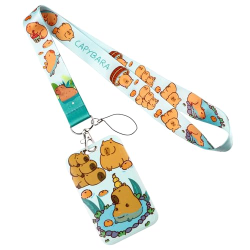 Schöner Halsriemenabzeichenkartenhalter Mit Gurt Capybaras Lanyard Mit Schlüsselbund Für Frauen Lehrer Krankenschwester Doktor Student Student Schöner Halsriemenabzeichenkartenhalter Mit Gurt Capybaras Lanyard Mit Schlüsselbund Für Frauen Lehrer Krankenschwester Doktor Student Student von DZHCBNE