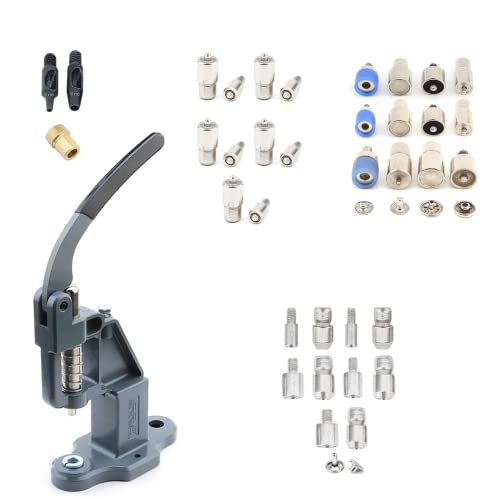 Nietschablonen, Ösen, Ösen, Formen, Druckknöpfe, Set mit Druckknopfverschluss, Handpresse, Maschine, alles in einem Nietschablonen, Ösen, Ösen, Formen, Druckknöpfe, Set mit Druckknopfverschluss, Handpresse, Maschine, alles in einem von DZNTOOLS