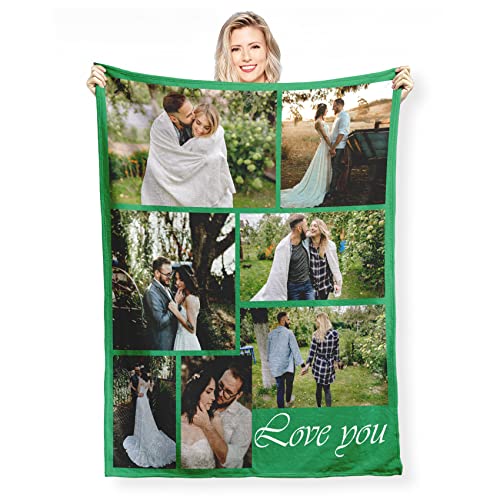 Personalised Photo Blanket with Own Photo Text Collage, Fotodecke, Personalisierte Decke mit Foto, Friends, Family, Father, Mother, Children, Gift for Birthday, Christmas, Wedding, Anniversary Personalised Photo Blanket with Own Photo Text Collage, Fotodecke, Personalisierte Decke mit Foto, Friends, Family, Father, Mother, Children, Gift for Birthday, Christmas, Wedding, Anniversary von DZWSZ