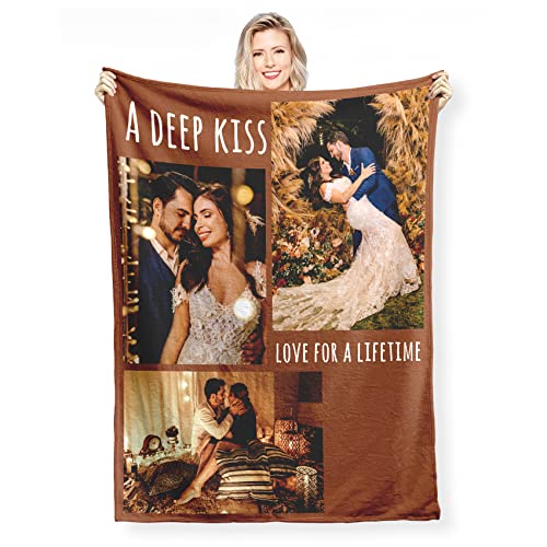 Personalised Photo Blanket with Own Photo Text Collage, Fotodecke, Personalisierte Decke mit Foto, Friends, Family, Father, Mother, Children, Gift for Birthday, Christmas, Wedding, Anniversary Personalised Photo Blanket with Own Photo Text Collage, Fotodecke, Personalisierte Decke mit Foto, Friends, Family, Father, Mother, Children, Gift for Birthday, Christmas, Wedding, Anniversary von DZWSZ