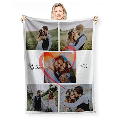 Personalised Photo Blanket with Own Photo Text Collage, Fotodecke, Personalisierte Decke mit Foto, Friends, Family, Father, Mother, Children, Gift for Birthday, Christmas, Wedding, Anniversary Personalised Photo Blanket with Own Photo Text Collage, Fotodecke, Personalisierte Decke mit Foto, Friends, Family, Father, Mother, Children, Gift for Birthday, Christmas, Wedding, Anniversary von DZWSZ