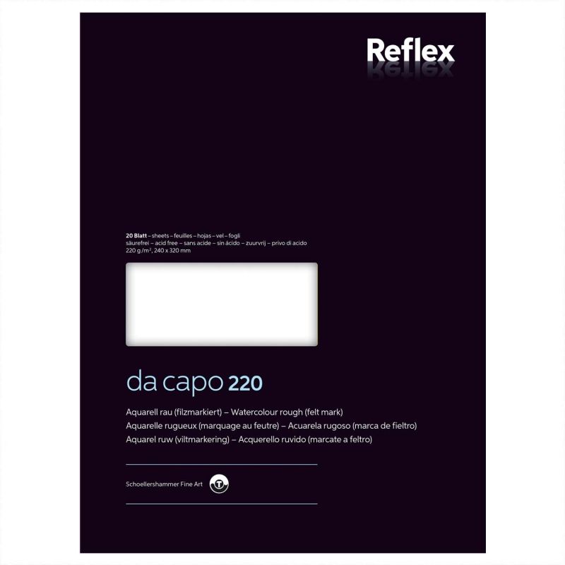 da capo Aquarellblock Nr. 4 24x32cm 220g 20 Blatt da capo Aquarellblock Nr. 4 24x32cm 220g 20 Blatt von Reflex
