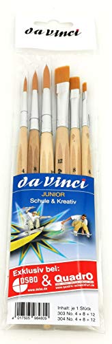 da Vinci Pinsel Junior im 6er Set Braun von DA VINCI