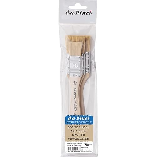 Da Vinci Pinsel-Set Breite Pinsel Synthetic Bristle, 20, 30, 40mm von DA VINCI