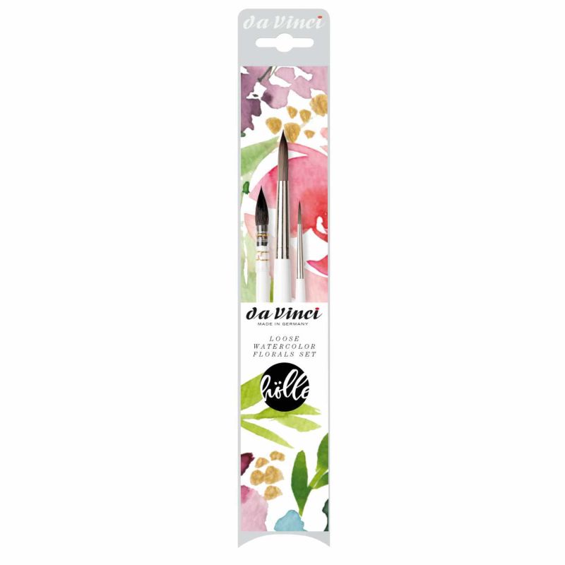 da Vinci Pinsel-Set Loose Watercolor Florals von Frau Hölle