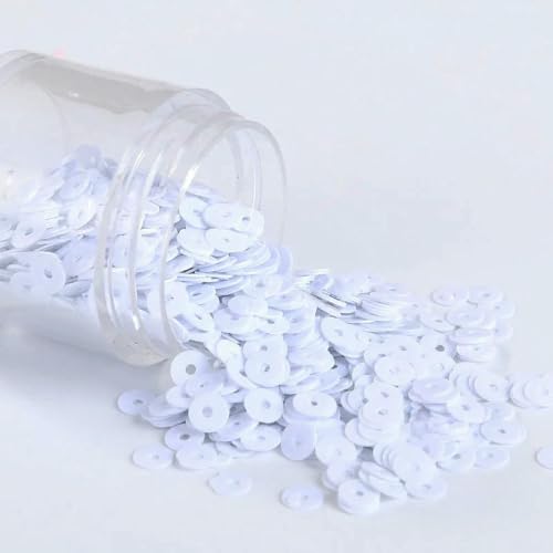 2000 Stück/Packung, 4 mm, einfarbige Pailletten, flach, rund, PVC, lose Pailletten, Nähhandwerk, Stickzubehör für Damentücher 2000 Stück/Packung, 4 mm, einfarbige Pailletten, flach, rund, PVC, lose Pailletten, Nähhandwerk, Stickzubehör für Damentücher von DaBingDian