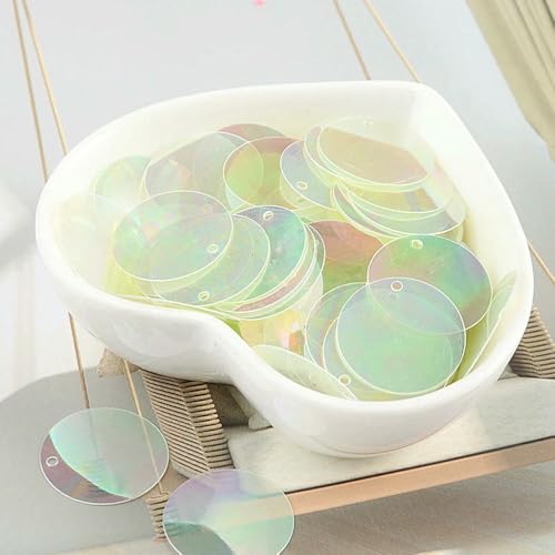 DaBingDian 90 Teile/los Transparente Pailletten 2cm Große Runde Pailletten Pailletten Nähen Handwerk Mit Seite Loch für Frauen Kleidungsstücke DIY Zubehör DaBingDian 90 Teile/los Transparente Pailletten 2cm Große Runde Pailletten Pailletten Nähen Handwerk Mit Seite Loch für Frauen Kleidungsstücke DIY Zubehör von DaBingDian