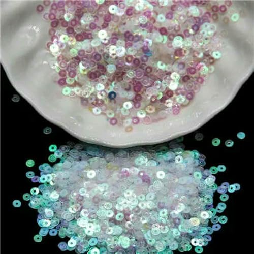 DaBingDian Glitzer-Pailletten, 3 mm, 4 mm, 5 mm, 6 mm, Flache, runde, lose Pailletten zum Nähen, für Hochzeiten, Bastelarbeiten, Kleidungsstücke, Scrapbooking-Zubehör DaBingDian Glitzer-Pailletten, 3 mm, 4 mm, 5 mm, 6 mm, Flache, runde, lose Pailletten zum Nähen, für Hochzeiten, Bastelarbeiten, Kleidungsstücke, Scrapbooking-Zubehör von DaBingDian