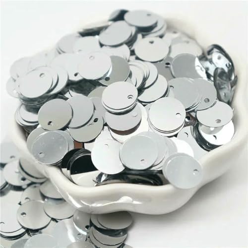DaBingDian Größere Pailletten, 10, 15, 20, 25, 30 mm, PVC, flach, rund, lose Pailletten, Pailletten, Nähen, Basteln, DIY-Zubehör für Kleidungsstücke, Lentejuelas DaBingDian Größere Pailletten, 10, 15, 20, 25, 30 mm, PVC, flach, rund, lose Pailletten, Pailletten, Nähen, Basteln, DIY-Zubehör für Kleidungsstücke, Lentejuelas von DaBingDian