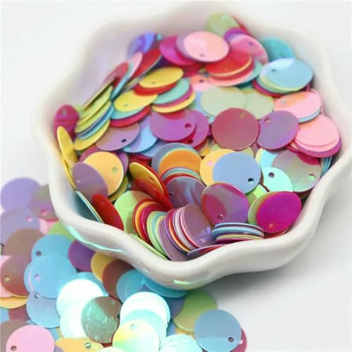 DaBingDian Größere Pailletten, 10, 15, 20, 25, 30 mm, PVC, flach, rund, lose Pailletten, Pailletten, Nähen, Basteln, DIY-Zubehör für Kleidungsstücke, Lentejuelas DaBingDian Größere Pailletten, 10, 15, 20, 25, 30 mm, PVC, flach, rund, lose Pailletten, Pailletten, Nähen, Basteln, DIY-Zubehör für Kleidungsstücke, Lentejuelas von DaBingDian